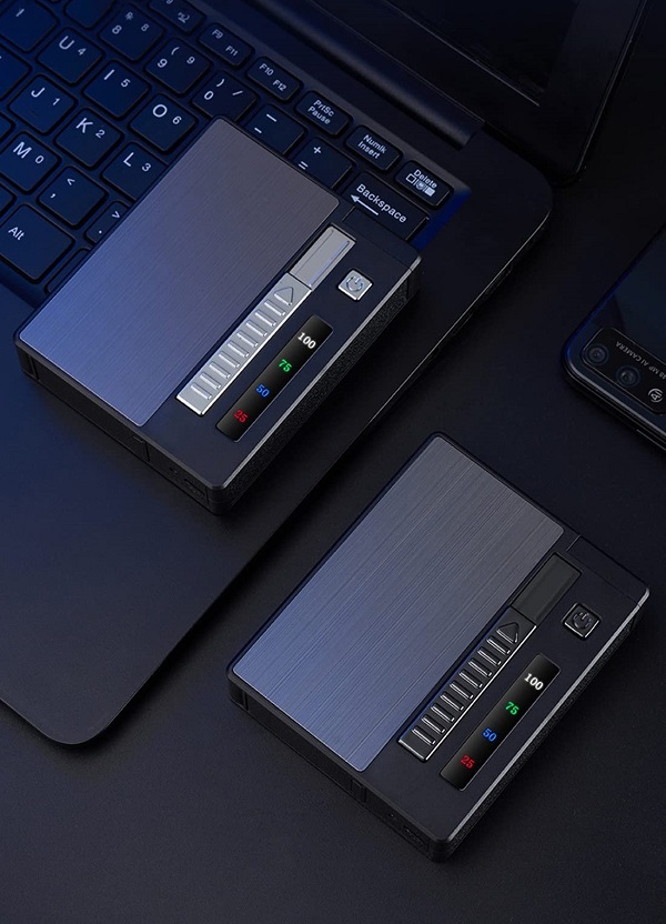 Portacigarrillos con Encendedor de Plasma Recargable - Imagen 4